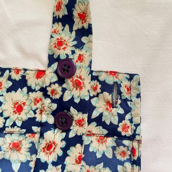 SOLD - Gorgeous Band of Gypsies Floral Overalls (Shorteralls) in Size Medium - Picture 5 of 8